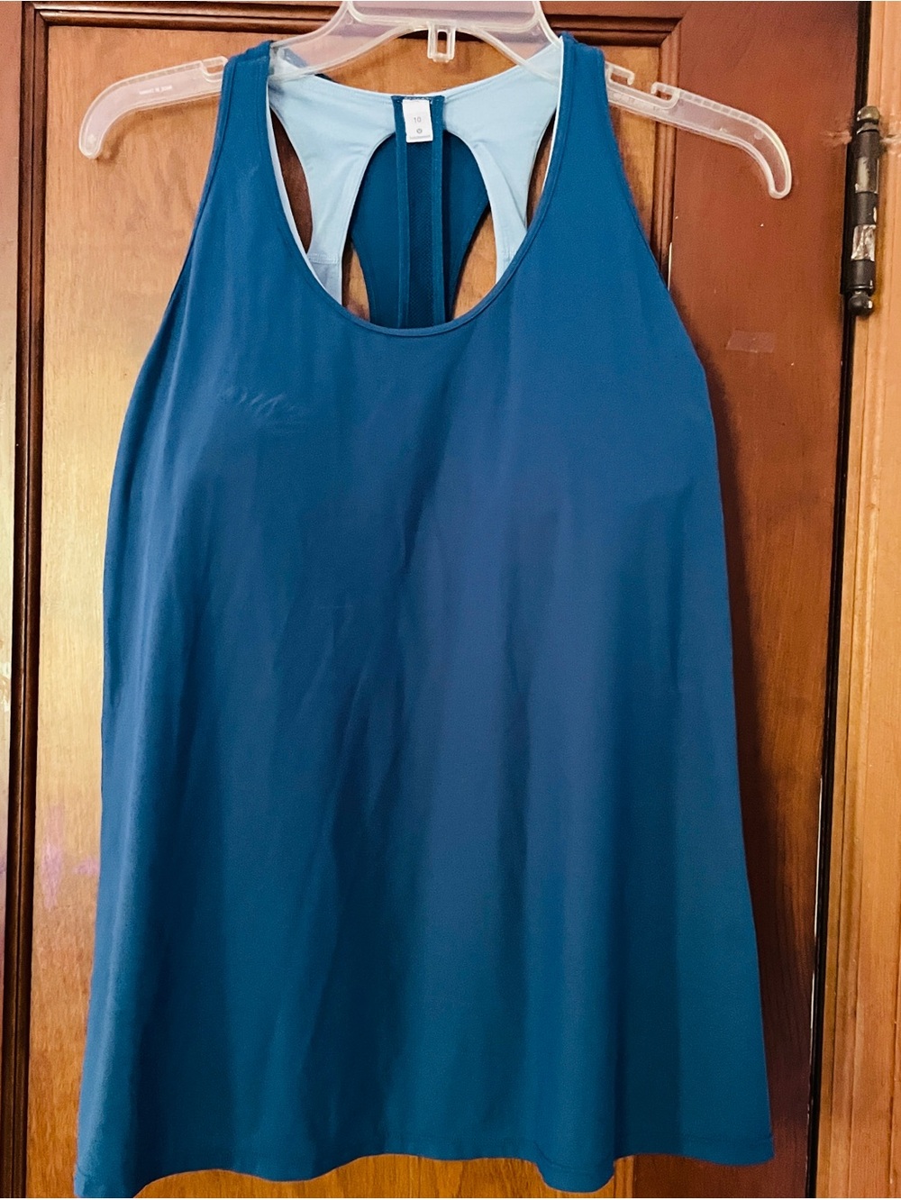 Lululemon Cross Conditioning 2-In-1 Tank *Medium support Turquoise